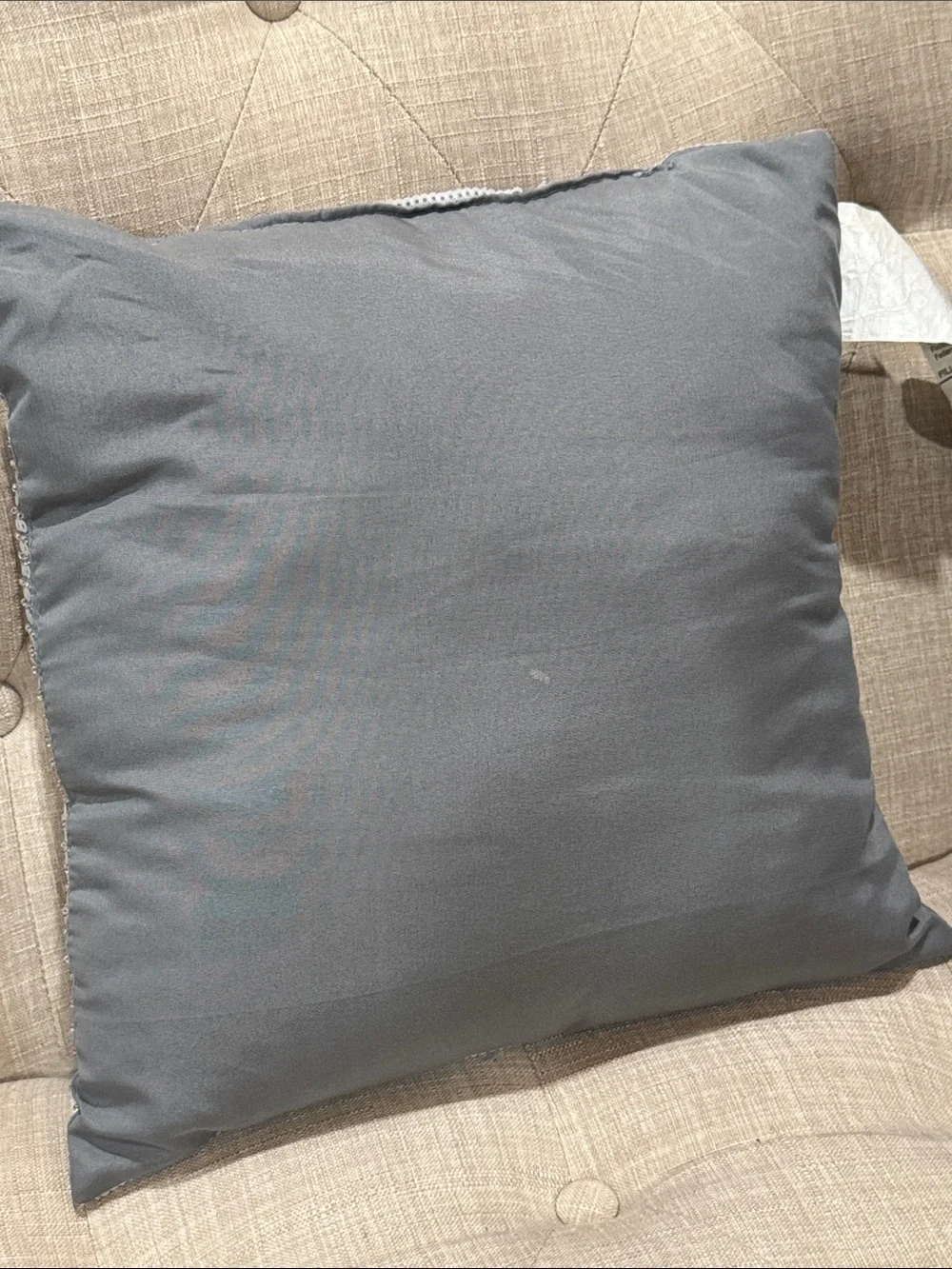 Gray Sequin Decorative Throw Pillow - Home Accents